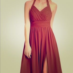 Rust Bridesmaid dress